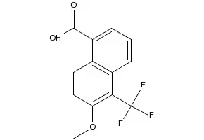 6-METHOXY-5-(TRIFLUOROMETHYL)-1-NAPHTHONITRILE structure, CAS 103604-49-5