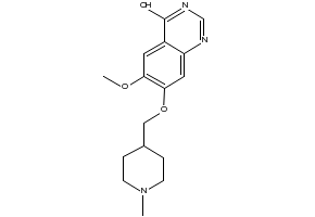 6-METHOXY-7-((1-METHYLPIPERIDIN-4-YL)METHOXY)QUINAZOLIN-4(3H)-ONE structure, CAS 264208-69-7