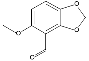 6-METHOXYBENZO[D][1,3]DIOXOLE-5-CARBALDEHYDE structure, CAS 5780-00-7