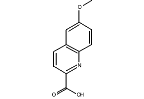 6-METHOXYQUINOLINE-2-CARBOXYLIC ACID structure, CAS 75433-99-7