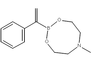 6-METHYL-2-(1-PHENYLVINYL)-1,3,6,2-DIOXAZABOROCANE structure, CAS 1150114-41-2