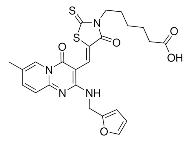 6-METHYL-2-(2-((5-NITROFURAN-2-YL)METHYLENE)HYDRAZINYL)PYRIMIDIN-4-OL structure, CAS 13293-13-5