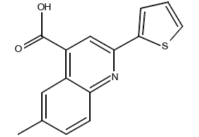 6-METHYL-2-(THIOPHEN-2-YL)QUINOLINE-4-CARBOXYLIC ACID structure, CAS 31792-49-1
