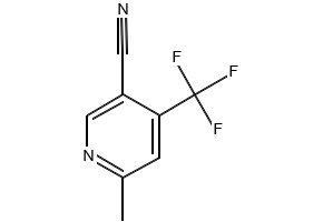 6-METHYL-4-(TRIFLUOROMETHYL)NICOTINONITRILE structure, CAS 13600-49-2