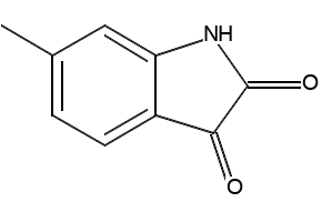 6-METHYLINDOLINE-2,3-DIONE structure, CAS 1128-47-8