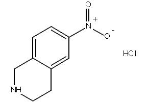 6-NITRO-1,2,3,4-TETRAHYDROISOQUINOLINE HYDROCHLORIDE structure, CAS 174648-98-7