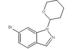 6-NITRO-1-(TETRAHYDRO-2H-PYRAN-2-YL)-1H-INDAZOLE structure, CAS 150187-67-0
