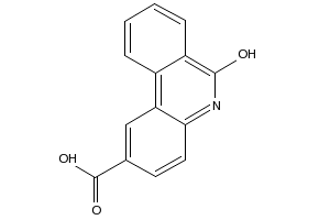 6-OXO-5,6-DIHYDROPHENANTHRIDINE-2-CARBOXYLIC ACID structure, CAS 107917-50-0