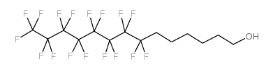 7,7,8,8,9,9,10,10,11,11,12,12,13,13,14,14,14-HEPTADECAFLUOROTETRADECAN-1-OL structure, CAS 129794-54-3