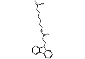 7-((((9H-FLUOREN-9-YL)METHOXY)CARBONYL)AMINO)HEPTANOIC ACID structure, CAS 127582-76-7