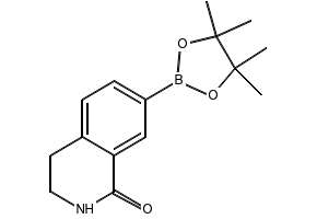 7-(4,4,5,5-TETRAMETHYL-1,3,2-DIOXABOROLAN-2-YL)-3,4-DIHYDROISOQUINOLIN-1(2H)-ONE structure, CAS 1231892-74-2