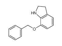 7-(BENZYLOXY)INDOLINE structure, CAS 191730-78-6