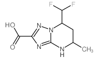 7-(DIFLUOROMETHYL)-5-METHYL-4,5,6,7-TETRAHYDRO-[1,2,4]TRIAZOLO[1,5-A]PYRIMIDINE-2-CARBOXYLIC ACID structure, CAS 664992-04-5