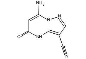 7-AMINO-4,5-DIHYDRO-5-OXO-PYRAZOLO[1,5-A]PYRIMIDINE-3-CARBONITRILE structure, CAS 138904-35-5