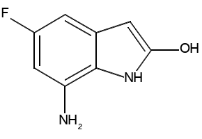 7-AMINO-5-FLUOROINDOLIN-2-ONE structure, CAS 945381-62-4