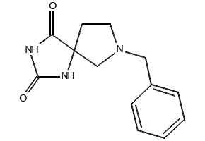 7-BENZYL-1,3,7-TRIAZASPIRO[4.4]NONANE-2,4-DIONE structure, CAS 28863-87-8