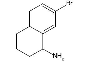 7-BROMO-1,2,3,4-TETRAHYDRONAPHTHALEN-1-AMINE HYDROCHLORIDE structure, CAS 865472-04-4