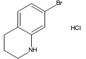 7-BROMO-1,2,3,4-TETRAHYDROQUINOLINE HYDROCHLORIDE structure, CAS 1195901-53-1
