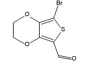 7-BROMO-2,3-DIHYDROTHIENO[3,4-B][1,4]DIOXINE-5-CARBALDEHYDE structure, CAS 852054-42-3