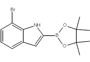 7-BROMO-2-(4,4,5,5-TETRAMETHYL-1,3,2-DIOXABOROLAN-2-YL)-1H-INDOLE structure, CAS 1072812-23-7
