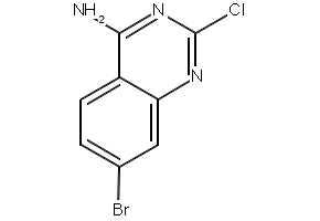 7-BROMO-2-CHLOROQUINAZOLIN-4-AMINE structure, CAS 1107695-08-8