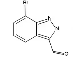 7-BROMO-2-METHYL-2H-INDAZOLE-3-CARBALDEHYDE structure, CAS 845751-70-4