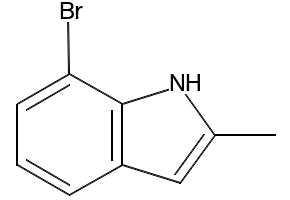 7-BROMO-2-METHYLINDOLE structure, CAS 302912-38-5