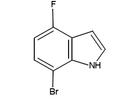 7-BROMO-4-FLUORO-1H-INDOLE structure, CAS 292636-09-0