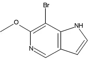 7-BROMO-6-METHOXY-1H-PYRROLO[3,2-C]PYRIDINE structure, CAS 1190314-42-1