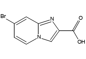 7-BROMOIMIDAZO[1,2-A]PYRIDINE-2-CARBOXYLIC ACID structure, CAS 1019018-46-2