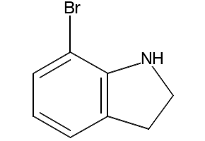 7-BROMOINDOLINE structure, CAS 62813-85-8