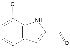 7-CHLORO-1H-INDOLE-2-CARBALDEHYDE structure, CAS 53590-65-1