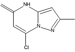 7-CHLORO-2,5-DIMETHYLPYRAZOLO[1,5-A]PYRIMIDINE structure, CAS 136549-13-8