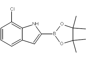 7-CHLORO-2-(4,4,5,5-TETRAMETHYL-1,3,2-DIOXABOROLAN-2-YL)-1H-INDOLE structure, CAS 936901-92-7