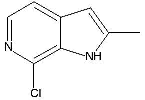 7-CHLORO-2-METHYL-1H-PYRROLO[2,3-C]PYRIDINE structure, CAS 874013-97-5