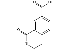 7-FLUORO-1,2,3,4-TETRAHYDROISOQUINOLINE-1-CARBOXYLIC ACID structure, CAS 1260641-74-4