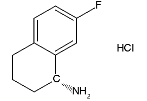 7-FLUORO-1,2,3,4-TETRAHYDRONAPHTHALEN-2-AMINE structure, CAS 173998-63-5