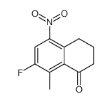 7-FLUORO-8-METHYL-5-NITRO-3,4-DIHYDRONAPHTHALEN-1(2H)-ONE structure, CAS 143655-56-5