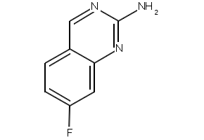 7-FLUOROQUINAZOLIN-2-AMINE structure, CAS 190274-01-2