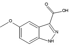 7-METHOXY-1H-INDAZOLE-3-CARBOXYLIC ACID structure, CAS 133841-08-4
