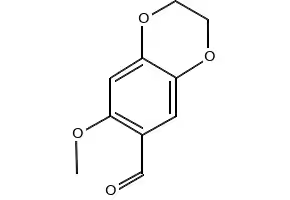 7-METHOXY-2,3-DIHYDROBENZO[B][1,4]DIOXINE-6-CARBALDEHYDE structure, CAS 116757-66-5