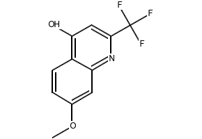 7-METHOXY-2-(TRIFLUOROMETHYL)QUINOLIN-4-OL structure, CAS 41192-85-2