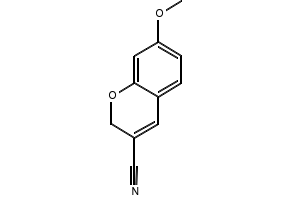 7-METHOXY-2H-CHROMENE-3-CARBONITRILE structure, CAS 57543-70-1
