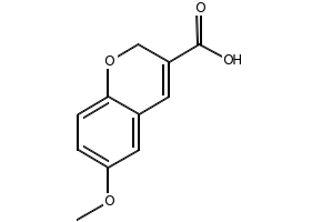 7-METHOXY-2H-CHROMENE-3-CARBOXYLIC ACID structure, CAS 57543-60-9