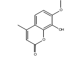7-METHOXY-8-METHYL-2H-CHROMEN-2-ONE structure, CAS 14002-94-9