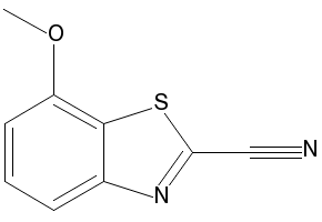 7-METHOXYBENZO[D]THIAZOLE-2-CARBONITRILE structure, CAS 7267-36-9