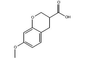 7-METHOXYCHROMAN-3-CARBOXYLIC ACID structure, CAS 3187-51-7