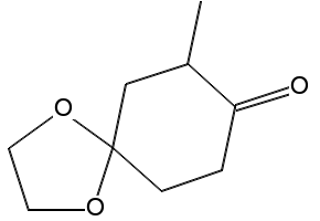 7-METHYL-1,4-DIOXASPIRO[4.5]DECAN-8-ONE structure, CAS 702-69-2