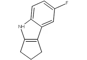 7-NITRO-1,2,3,4-TETRAHYDROCYCLOPENTA[B]INDOLE structure, CAS 13687-72-4