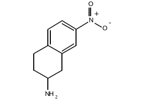 7-NITRO-1,2,3,4-TETRAHYDRONAPHTHALEN-2-AMINE structure, CAS 101167-13-9
